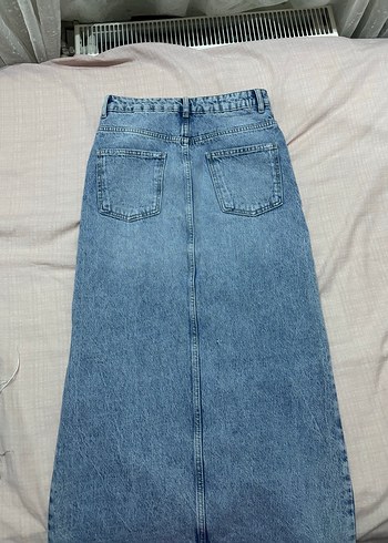 Pull and Bear Pull and Bear Denim Uzun Etek Yırtmaçlı