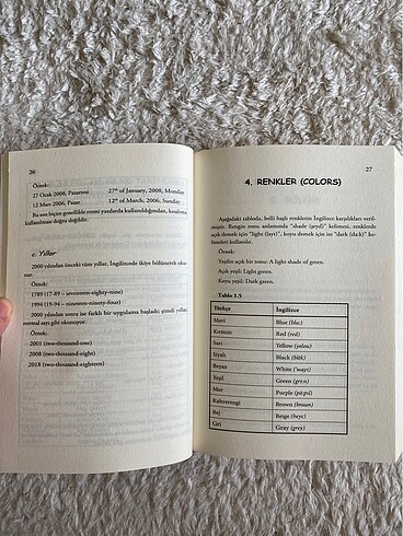  Beden Renk Yakamız yayınları-Başlangıç ve orta düzey için ingilizce