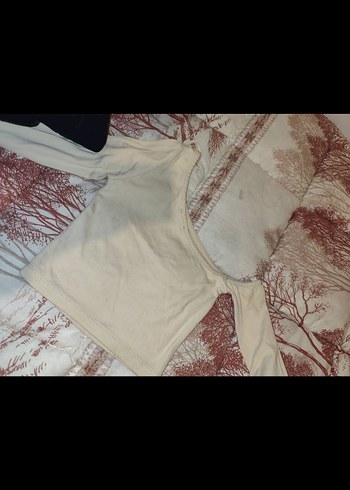 Bej Uzun Kollu Hamile Bluzu - Görsel 2