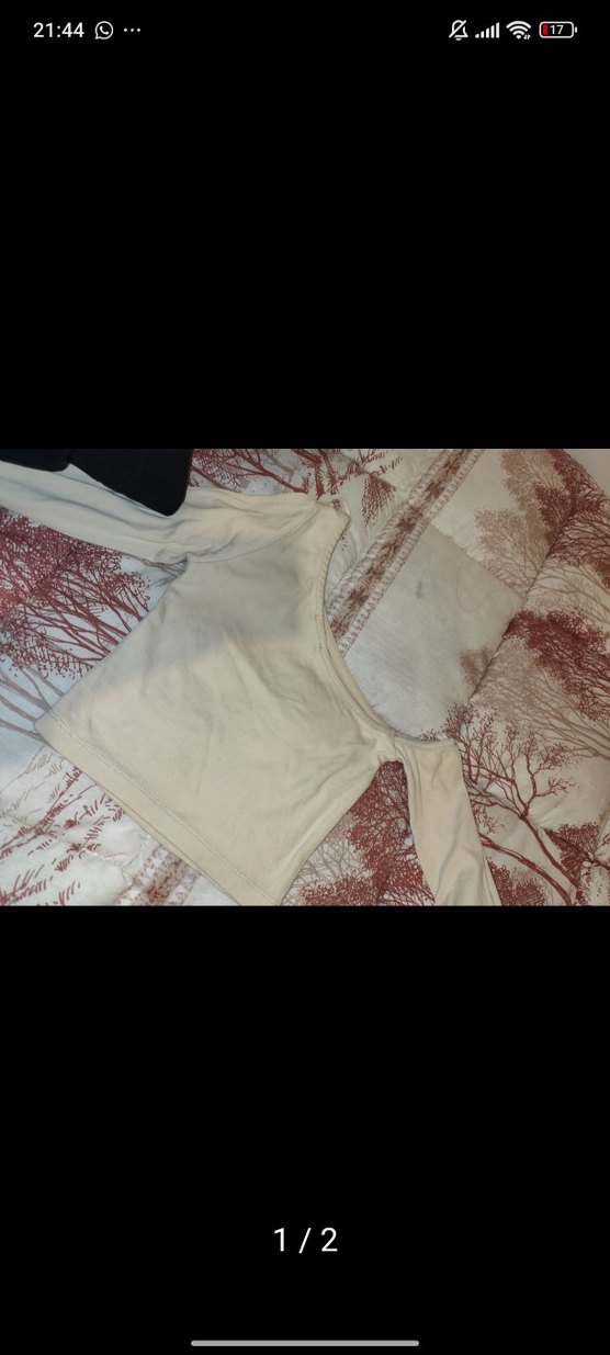 Bej Uzun Kollu Hamile Bluzu - Görsel 2