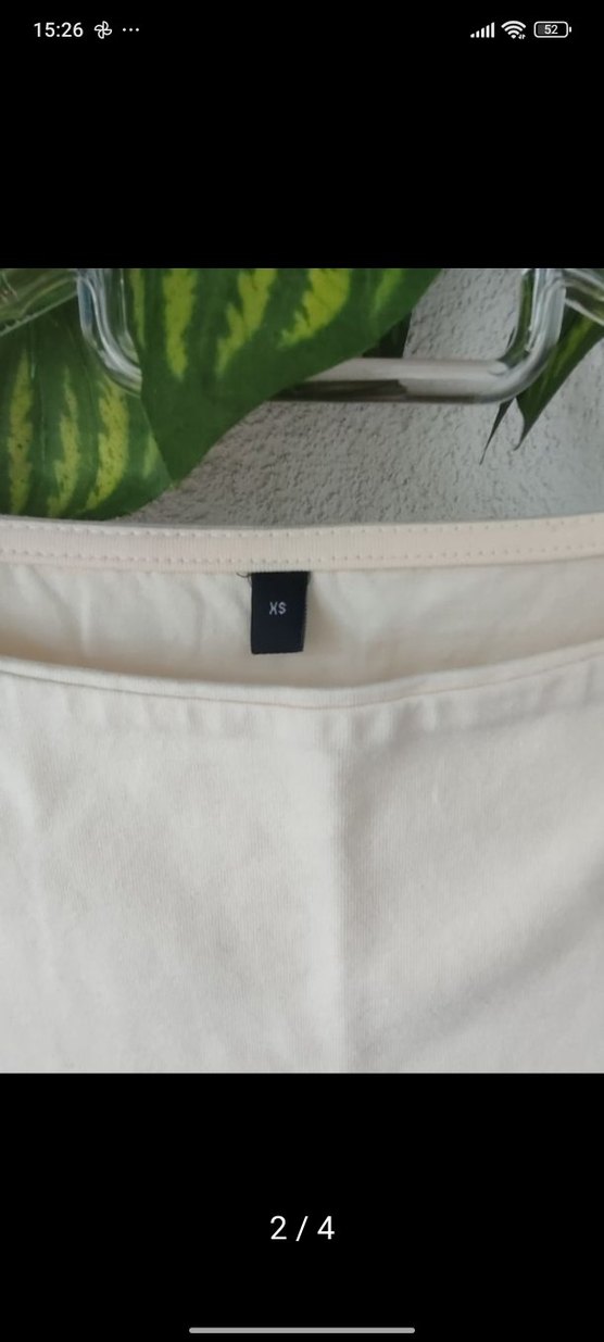 Beyaz Keten Uzun Kollu Kadın Bluz - Görsel 2