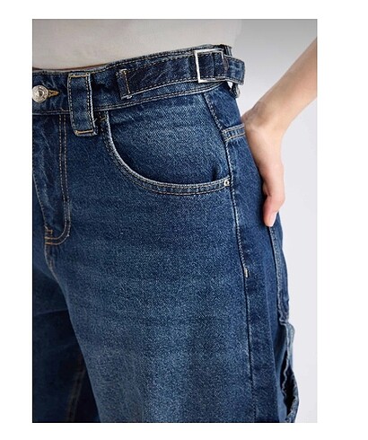 s Beden lacivert Renk Baggy pantalon