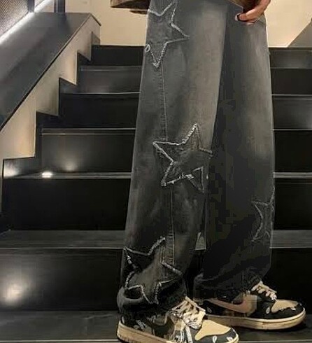 s Beden Yıldızlı pantalon