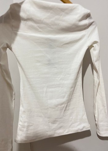 Beyaz Uzun Kollu bluz - Görsel 3