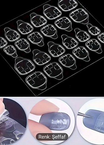 48'li Şeffaf Çift Taraflı Tırnak Yapıştırıcısı - Görsel 4