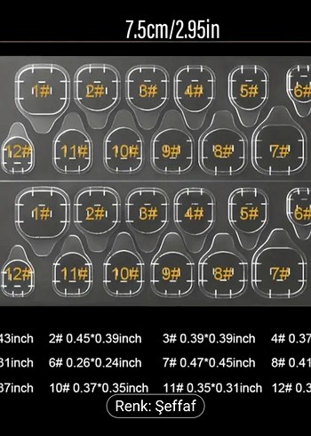 48'li Şeffaf Çift Taraflı Tırnak Yapıştırıcısı - Görsel 6