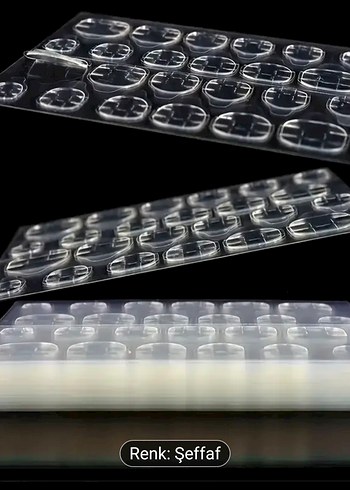 48'li Şeffaf Çift Taraflı Tırnak Yapıştırıcısı - Görsel 2