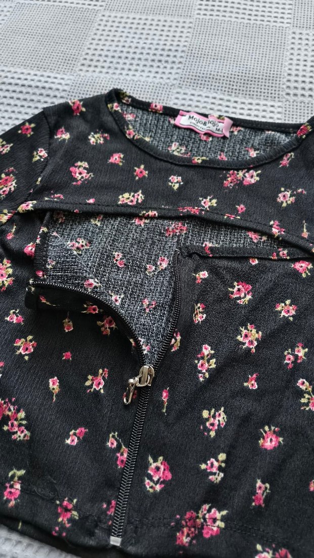 Önden Dekolte ve Fermuarlı Crop/ Büstiyer - Görsel 5