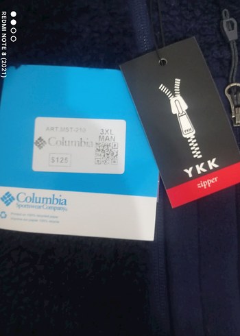 Columbia Lacivert Fermuarlı Erkek Sweatshirt - Görsel 4