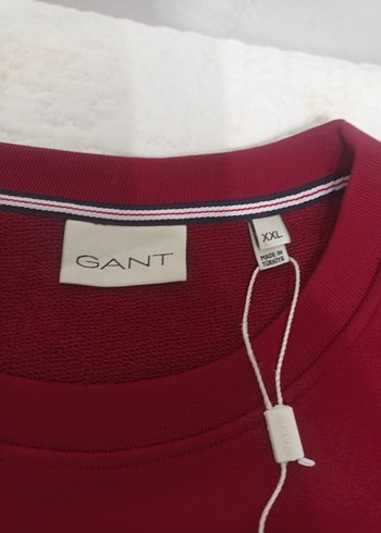 Koyu Kırmızı Erkek Sweatshirt, Uzun Kollu, Rahat Kesim - Görsel 6