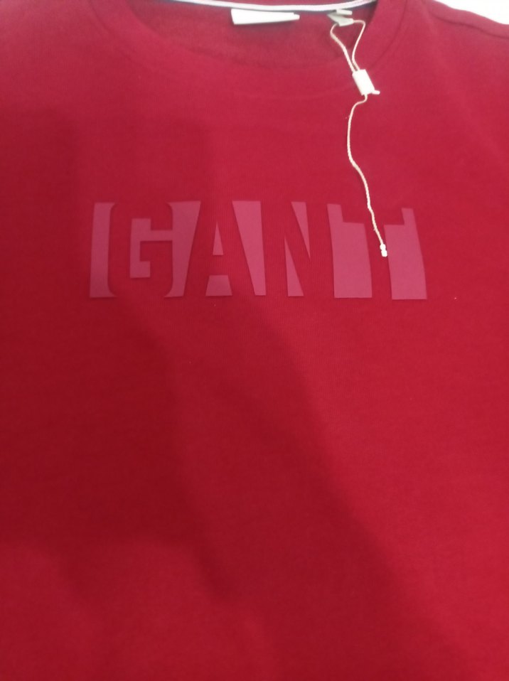 Koyu Kırmızı Erkek Sweatshirt, Uzun Kollu, Rahat Kesim - Görsel 2