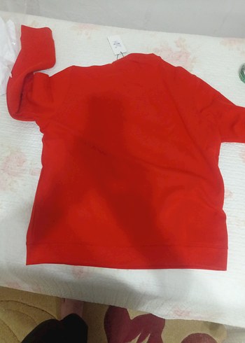 Kırmızı Baskılı Erkek Sweatshirt - Görsel 2