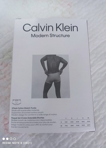 Calvin Klein Erkek Fitted Boxer 3'lü Beyaz Gri - Görsel 2