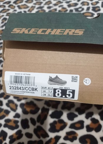 Gri Skechers Erkek Spor Ayakkabı Velcro - Görsel 5