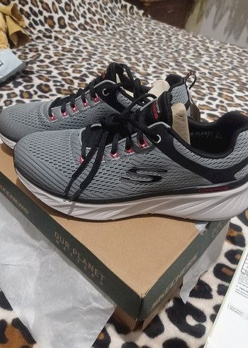 Gri Skechers Erkek Spor Ayakkabı Velcro - Görsel 2