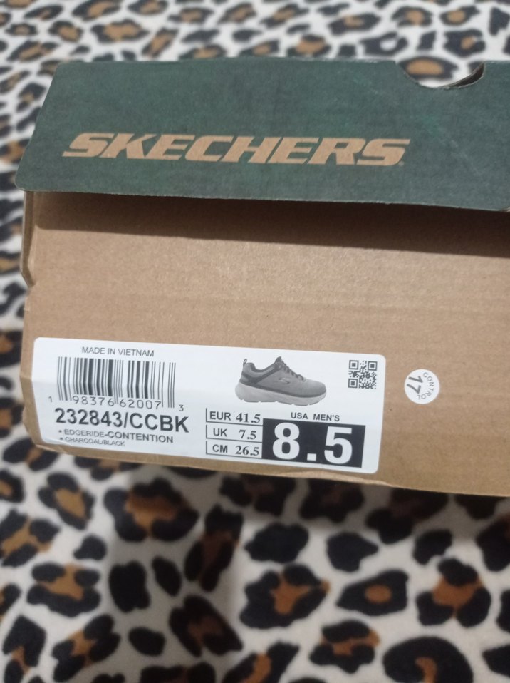 Gri Skechers Erkek Spor Ayakkabı Velcro - Görsel 5