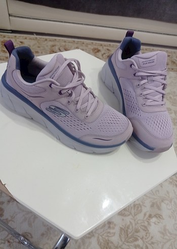 Mor Dolgu Topuklu Bağcıklı kadın Spor Ayakkabı - Görsel 2