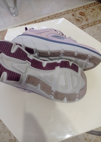 Mor Dolgu Topuklu Bağcıklı kadın Spor Ayakkabı - Görsel 4