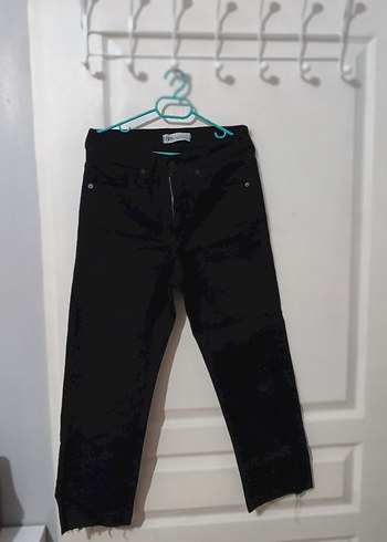 Zara Siyah Dar Kesim Jean Pantolon