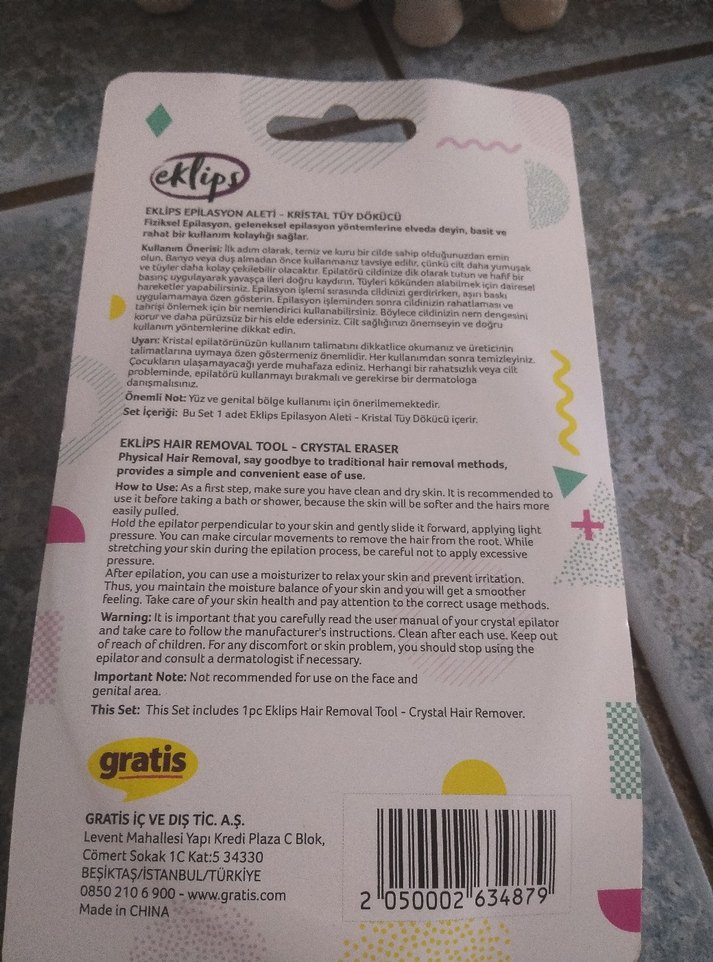 Shiny Bej Kristal Epilasyon Aleti - Görsel 2
