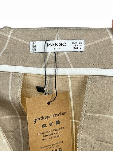 36 Beden çeşitli Renk Mango Kumaş Pantolon %70 İndirimli.