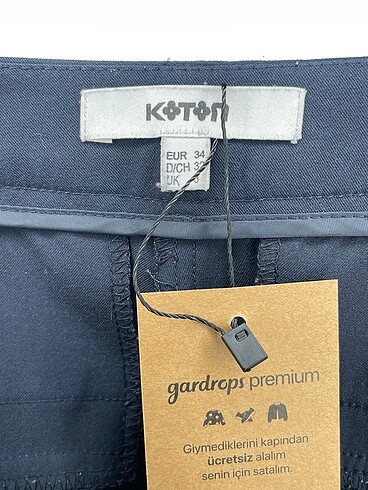 34 Beden lacivert Renk Koton Kumaş Pantolon %70 İndirimli.