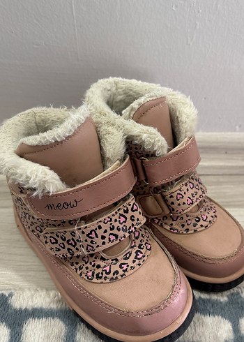 LC Waikiki Pembe Leopar Desenli Kürklü Kız Botu