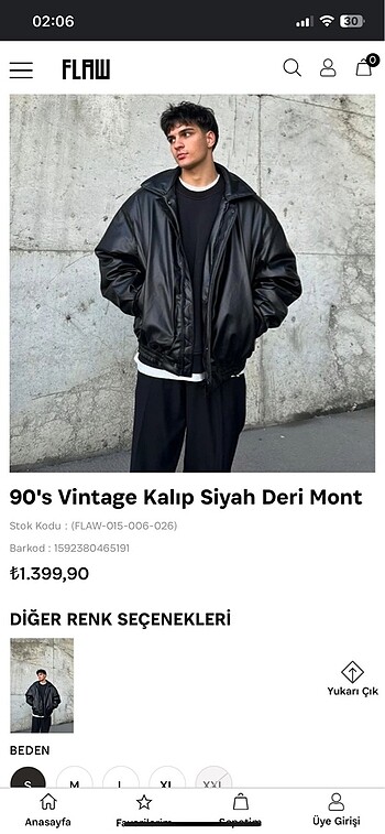 Vintage deri ceket