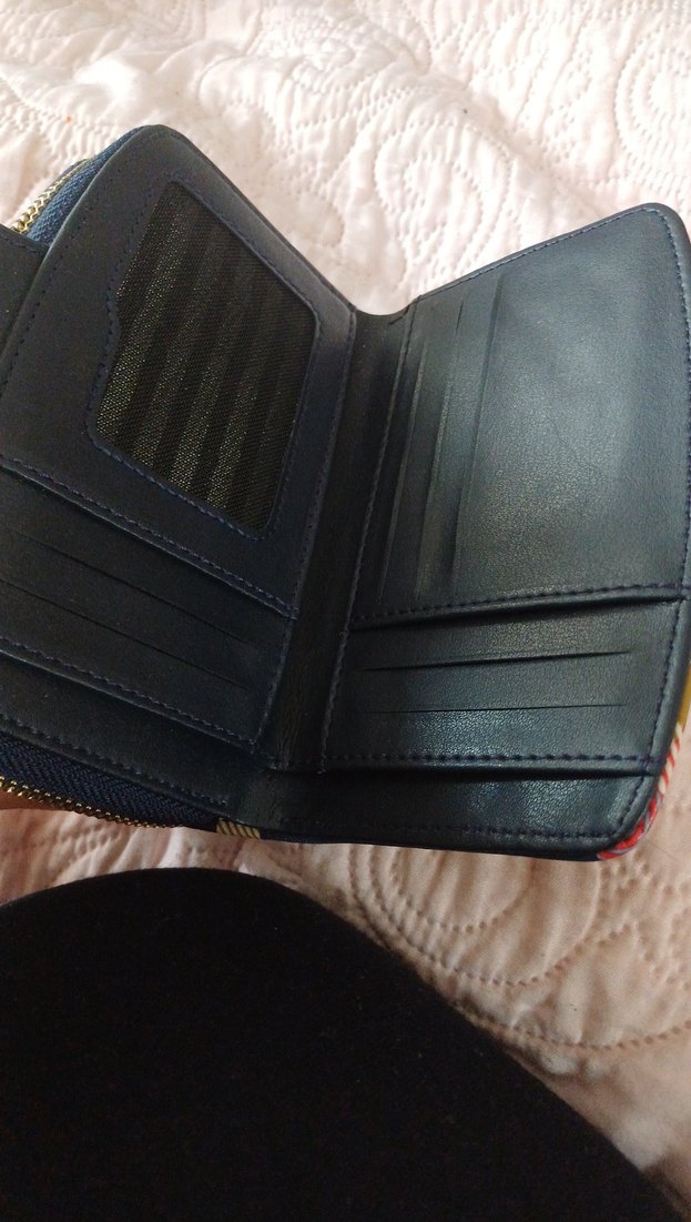 Kadın Çok Renkli Fermuarlı Clutch Cüzdan - Görsel 3