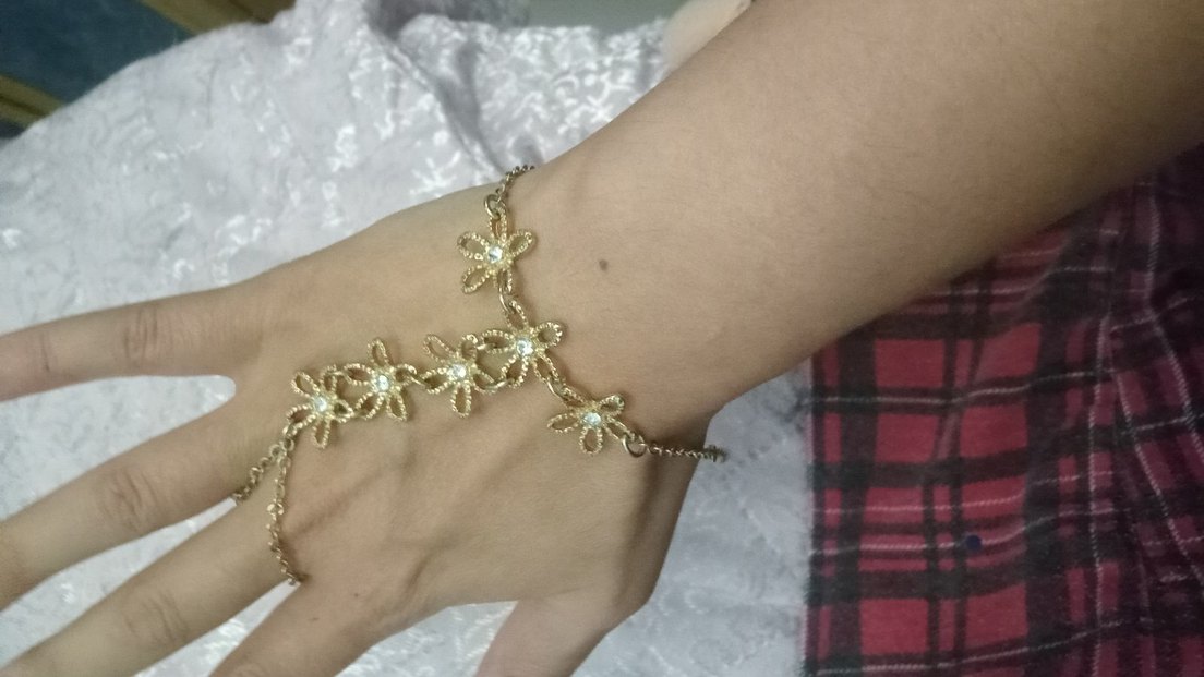 Çiçek Desenli Uzun Zincir sahmeran - Görsel 3