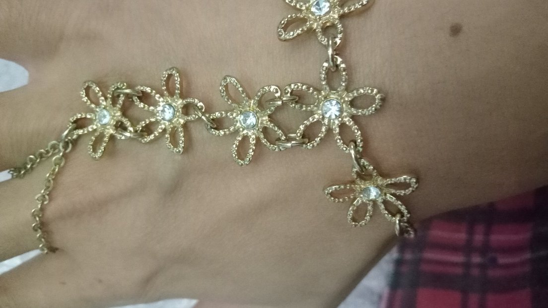 Çiçek Desenli Uzun Zincir sahmeran - Görsel 2