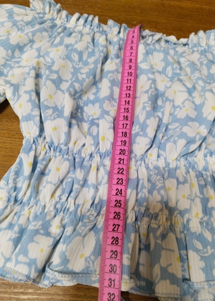 Yazlık kısa kollu crop  - Görsel 4