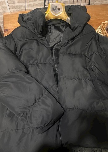 Siyah Kadın Günlük Kısa Mont - Görsel 3