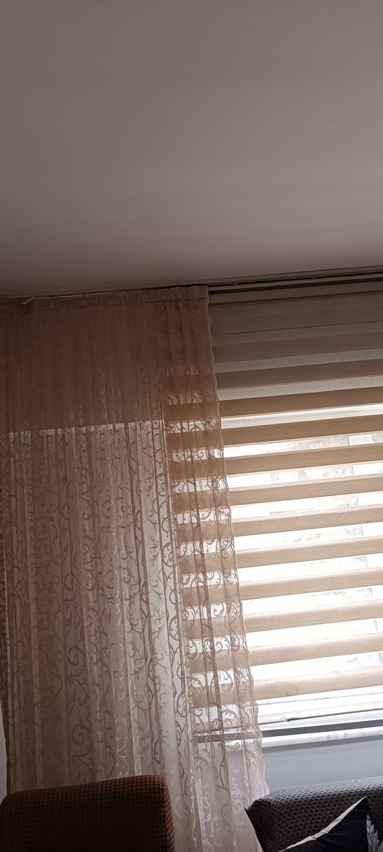 Bej Çizgili Modern zebra perde - Görsel 2