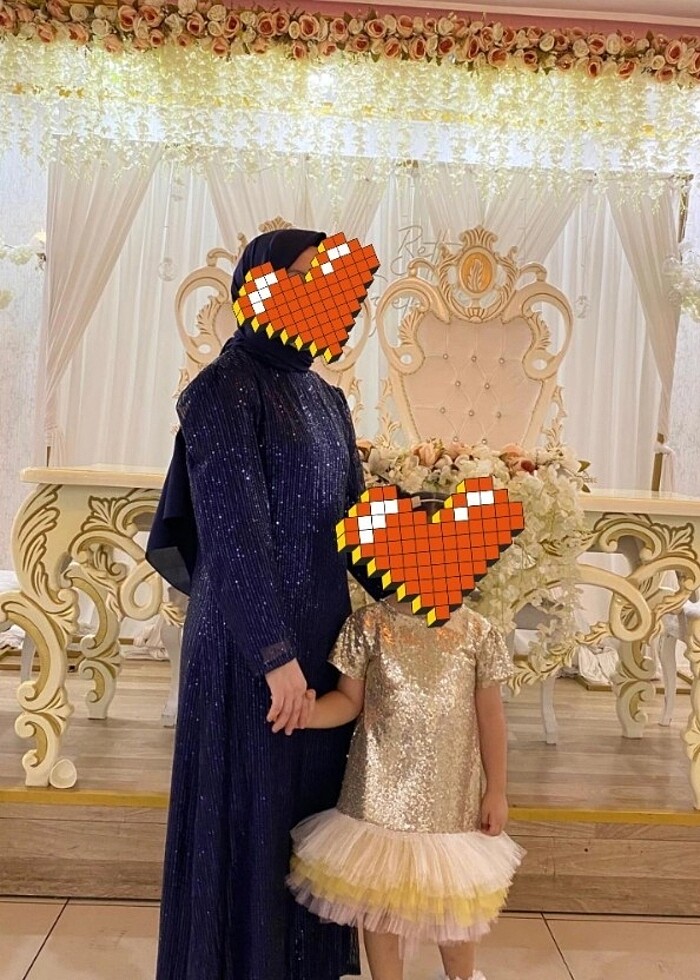 Payetli elbise lacivert 2 beden  - Görsel 4