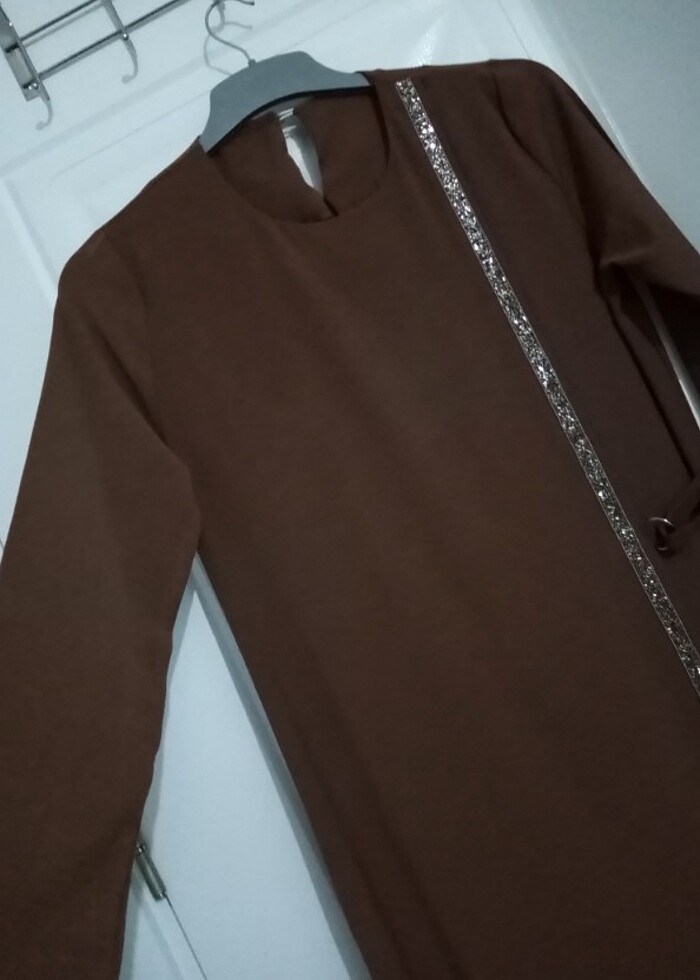 Tesettüre uygun elbise 1 beden 38/40 giyebilir rahatlıkla - Görsel 2