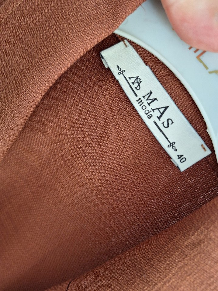 Kahverengi Kemerli Uzun Kadın Yelek - Görsel 4