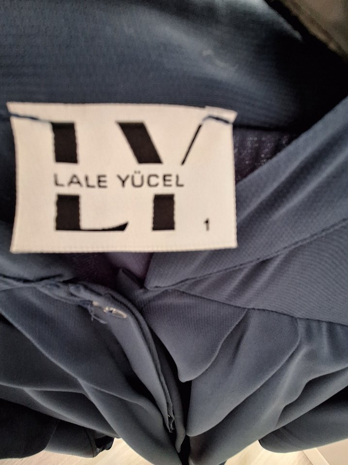 Uzun Kollu, Salaş Kesim Mavi Kadın Elbise - Görsel 4