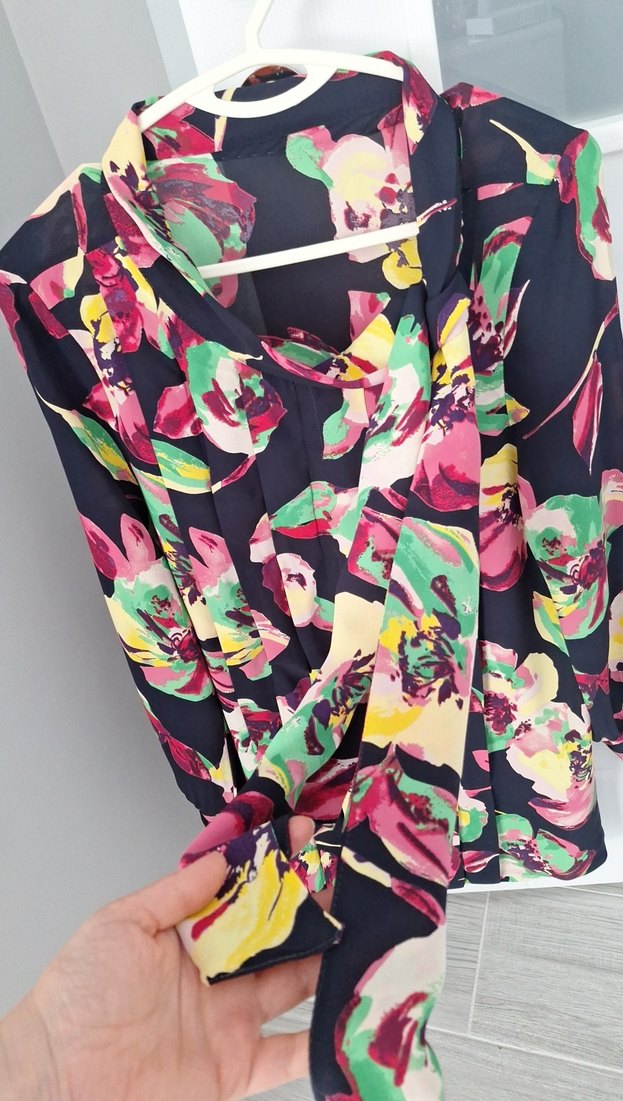 Çiçek Desenli Bohem Hamile Bluzu - Görsel 2