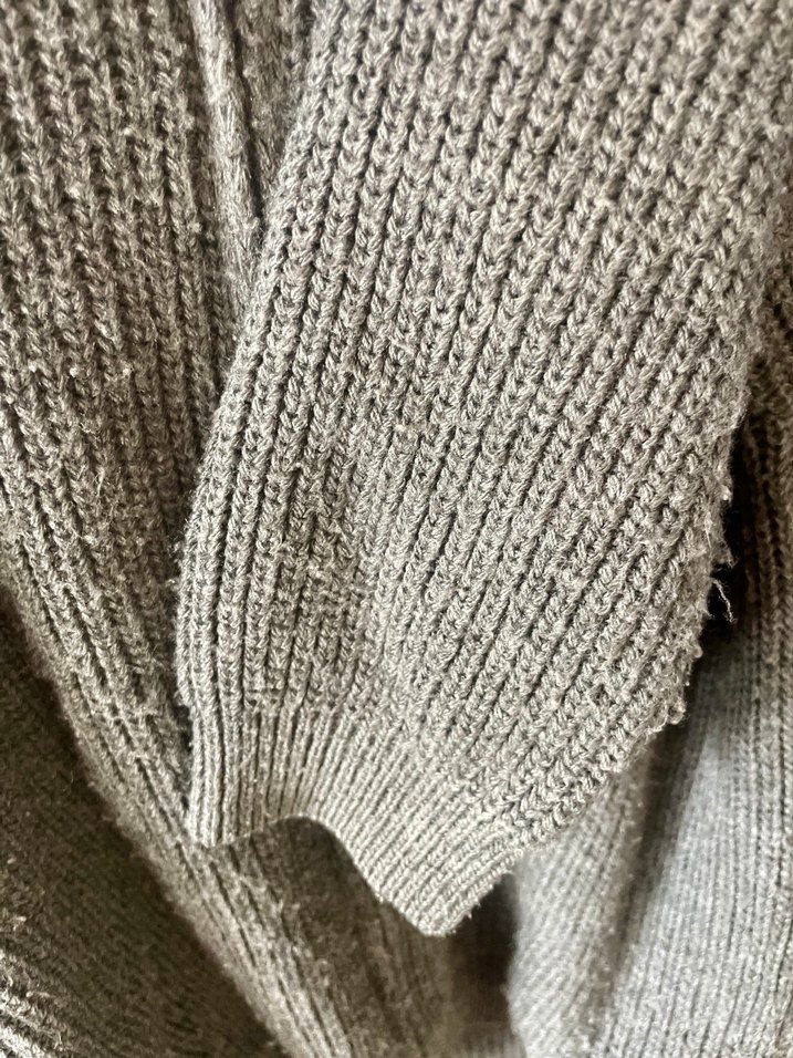 Gri Erkek Çocuk İçi Polar Dışı Örgü Ceket - Görsel 4