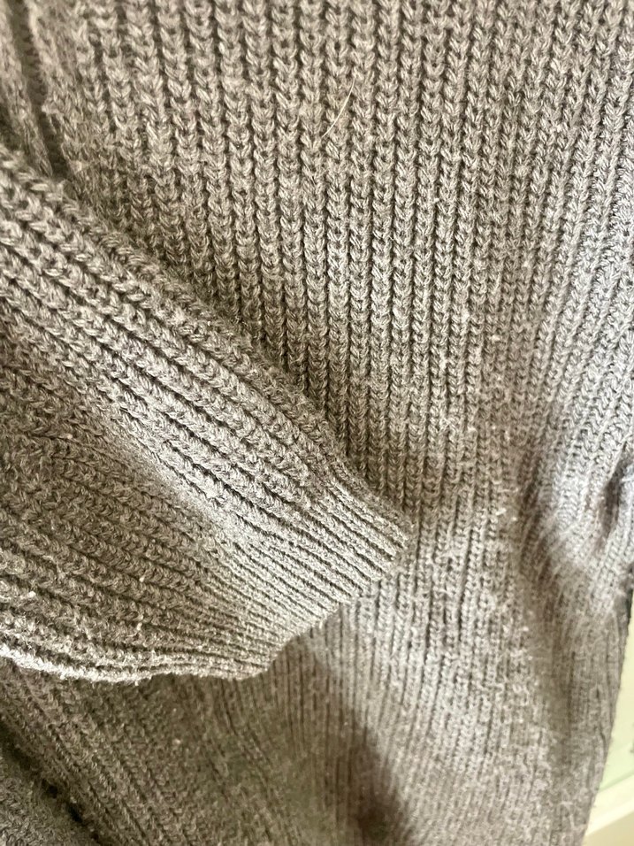 Gri Erkek Çocuk İçi Polar Dışı Örgü Ceket - Görsel 3