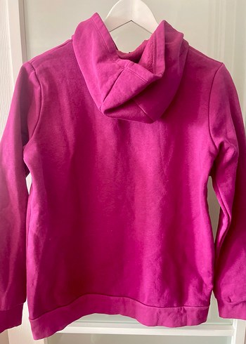 Pembe Punk Baskılı Kapüşonlu Çocuk Sweatshirt - Görsel 5