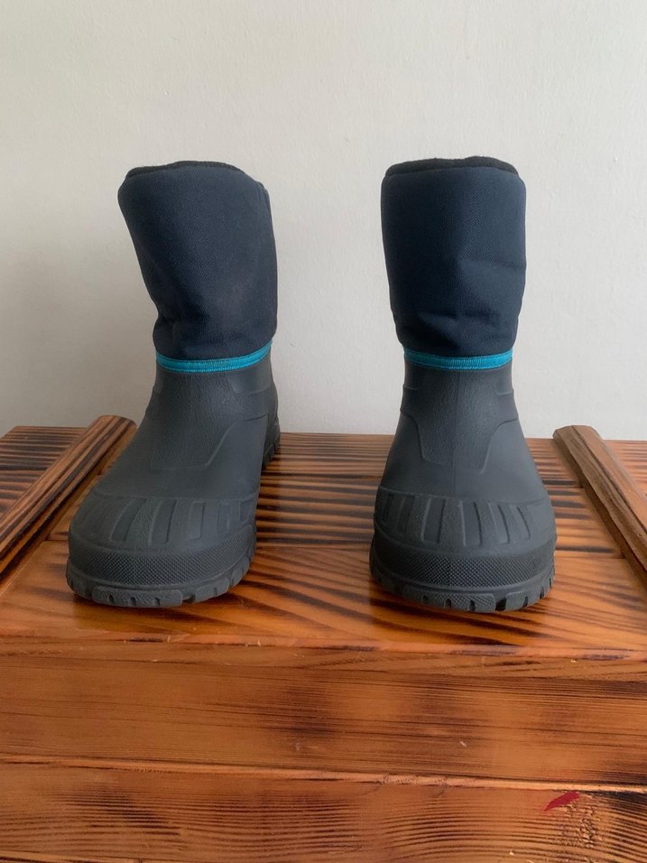 Erkek Çocuk Lacivert Gri Kauçuk Bot - Görsel 3