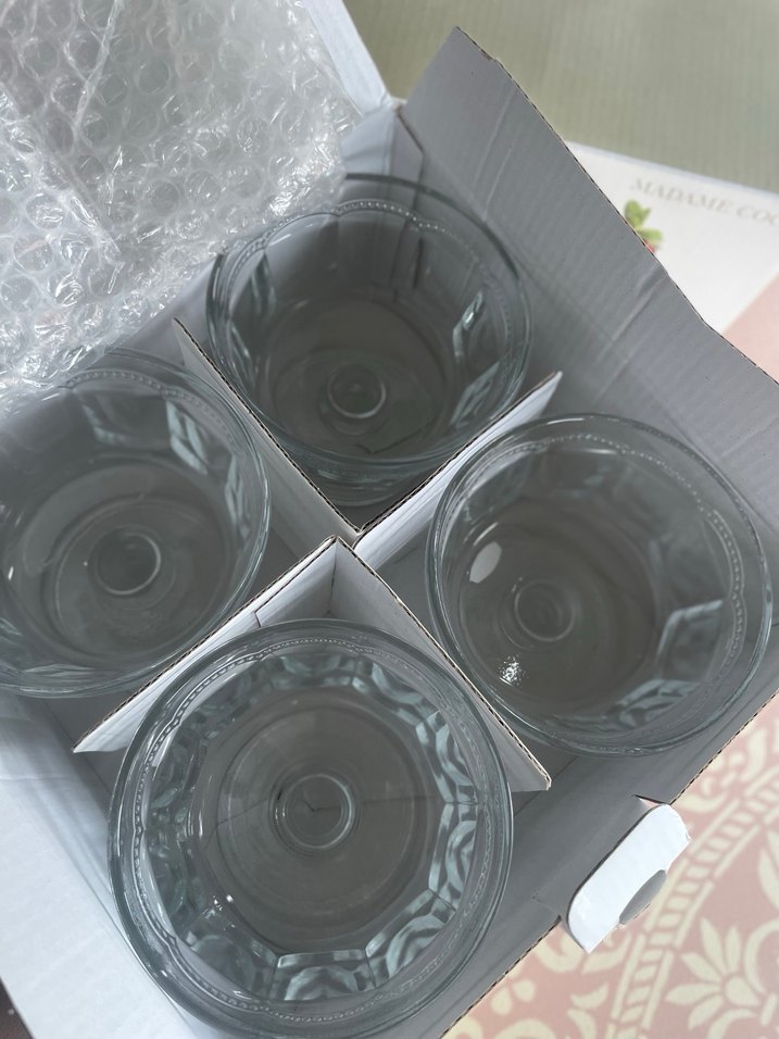 MADAME COCO 4'lü 2 set 235ml Cam Tatlı Seti - Görsel 4