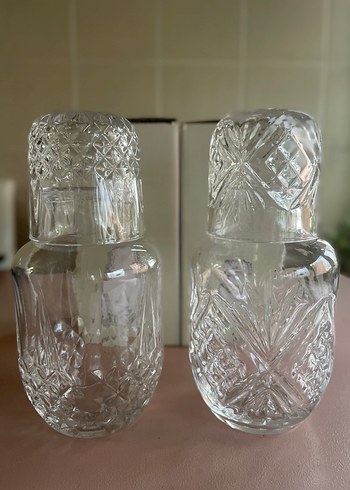 Madame Coco Kristal Desenli 2 Adet Sürahi-Bardak Seti - Görsel 2