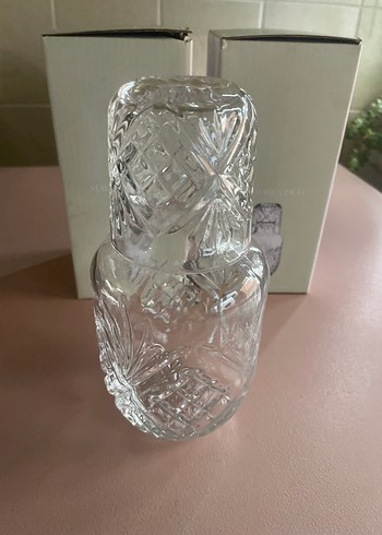 Madame Coco Kristal Desenli 2 Adet Sürahi-Bardak Seti - Görsel 7