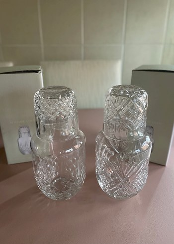 Madame Coco Kristal Desenli 2 Adet Sürahi-Bardak Seti - Görsel 3