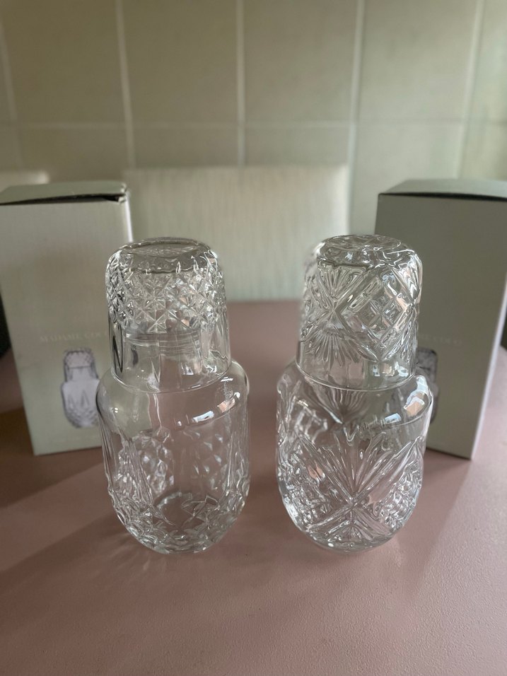 Madame Coco Kristal Desenli 2 Adet Sürahi-Bardak Seti - Görsel 3