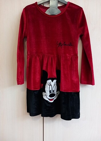 Walt Disney World Kız çocuk kadife elbise