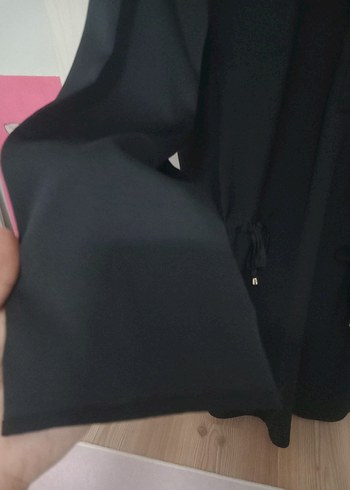 ayhan Siyah saten kadın elbise - Görsel 5